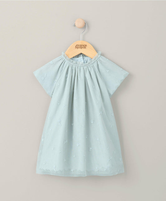 Mamas & Papas Embroidered Dress - Green | Mamas & Papas, Babies, Nursing, Dress