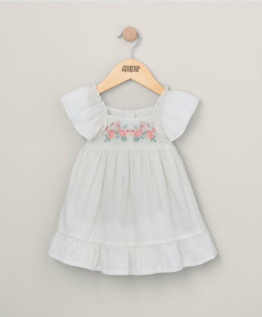 Mamas & Papas Embroidered Flower Dress | Mamas & Papas, Babies, Nursing, Dress