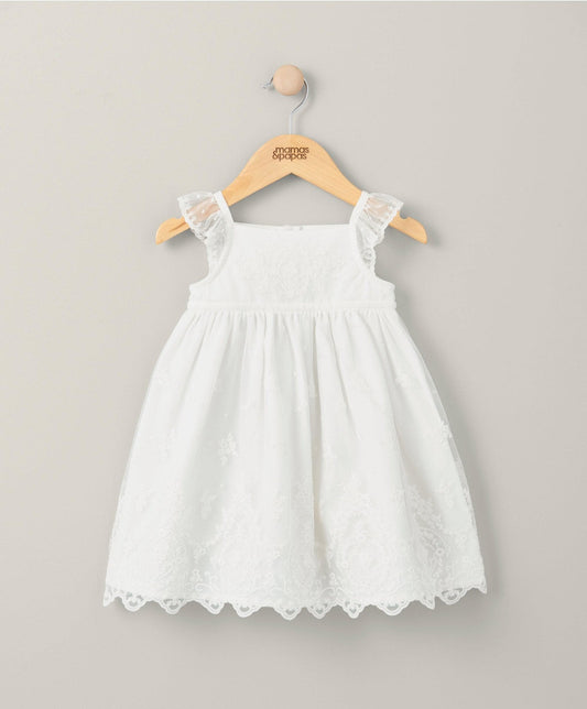 Mamas & Papas Lace Dress - White | Mamas & Papas, Babies, Nursing, Dress
