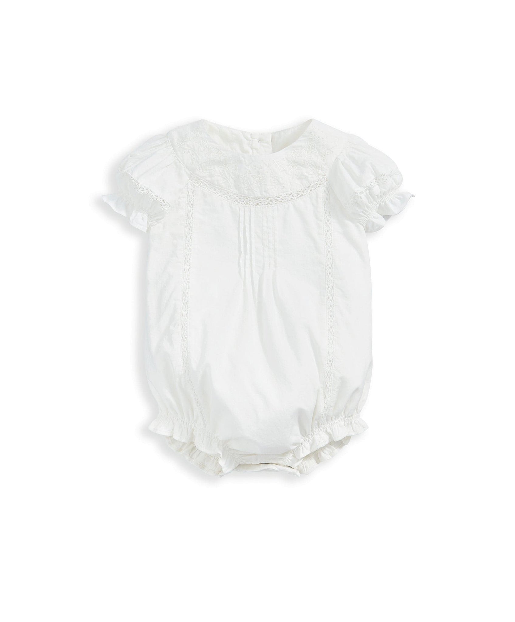 Mamas & Papas Embroidered Romper - White | Mamas & Papas, Babies, Nursing, Romper