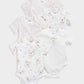 Mamas & Papas Flower Bodysuits (Set of 5) - Pink | Mamas & Papas, Babies, Nursing, Sleepsuit