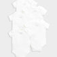 Mamas & Papas Organic Shortsleeved Bodysuits (Set of 5) - White | Mamas & Papas, Babies, Nursing, Bodysuit