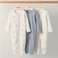 Mamas & Papas Tiny Sports Club Sleepsuits (Set of 3) - Blue | Mamas & Papas, Babies, Nursing, Sleepsuit