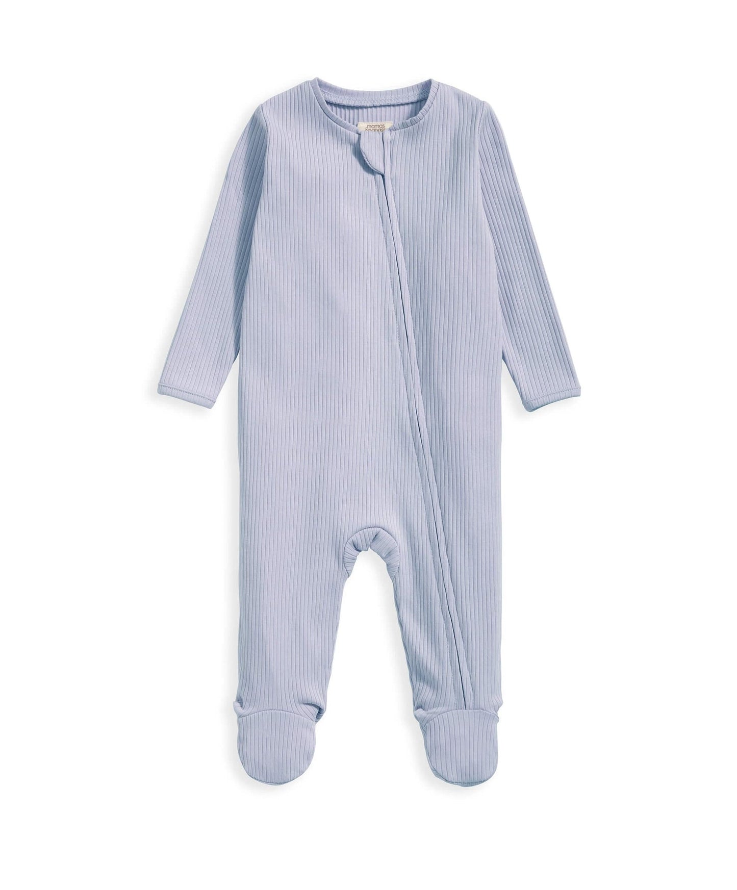 Mamas & Papas Organic Rib Sleepsuit - Heather | Mamas & Papas, Babies, Nursing, Sleepsuit