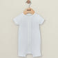 Mamas & Papas Organic Ribbed Zip Romper - White | Mamas & Papas, Babies, Nursing, Romper