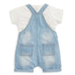 Mamas & Papas Denim Dungarees & White T Shirt - 2 Piece Set | Mamas & Papas, Babies, Nursing, Set