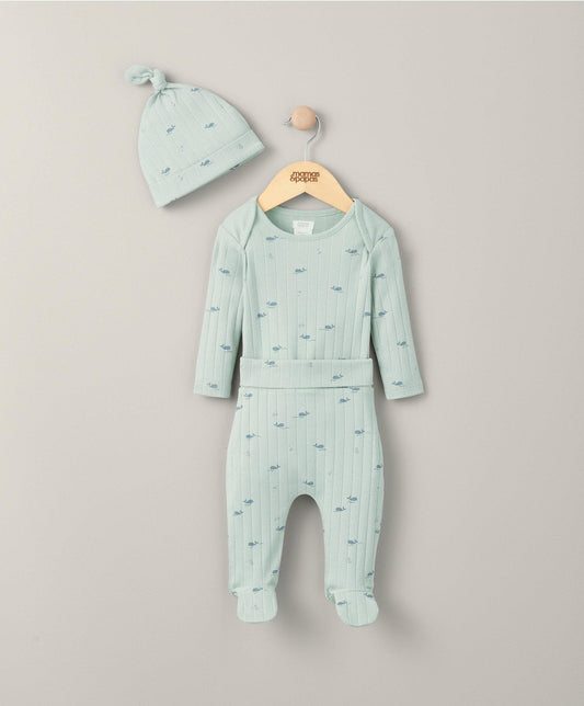 Mamas & Papas Whale Outfit Set (3 Piece) - Green | Mamas & Papas, Babies, Nursing, Set