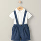 Mamas & Papas Woven Dungarees & Bodysuit - Blue | Mamas & Papas, Babies, Nursing, Set