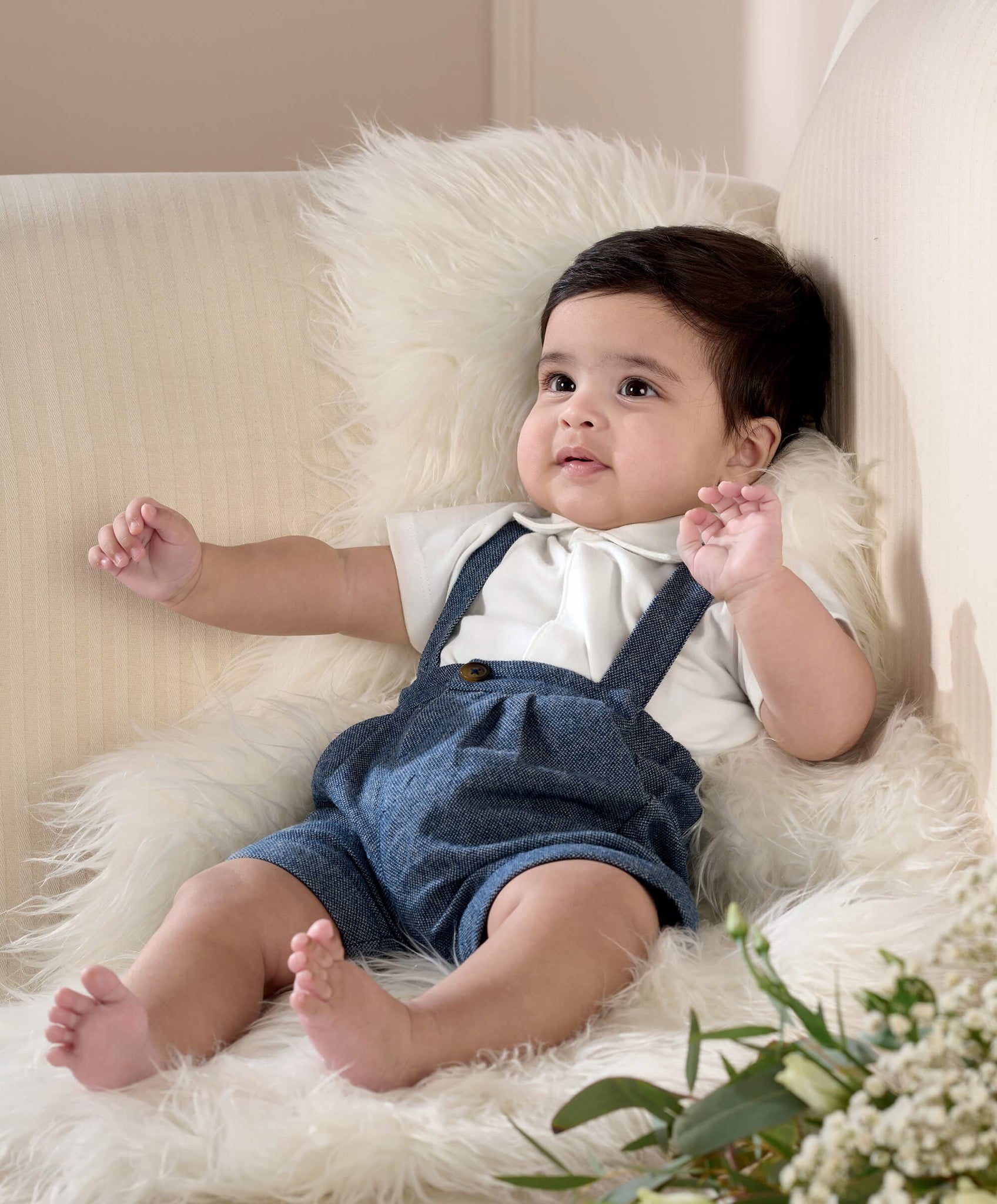 Mamas & Papas Woven Dungarees & Bodysuit - Blue | Mamas & Papas, Babies, Nursing, Set