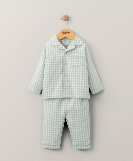 Mamas & Papas Check Woven Pyjamas - Blue | Mamas & Papas, Babies, Nursing, Sleepsuit