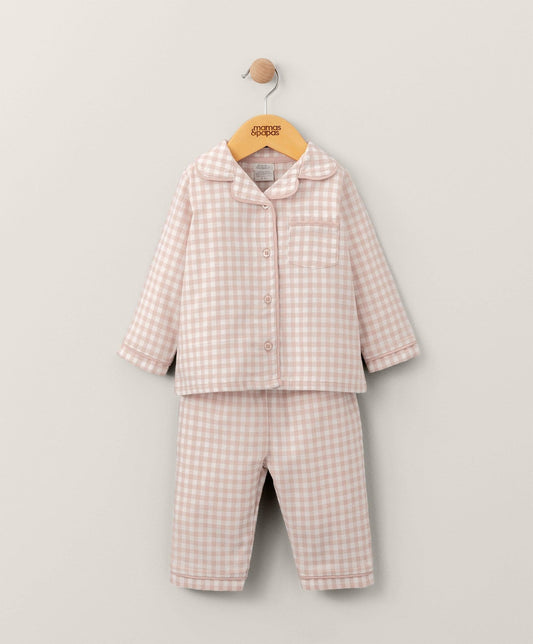 Mamas & Papas Check Woven Pyjamas - Pink | Mamas & Papas, Babies, Nursing, Sleepsuit