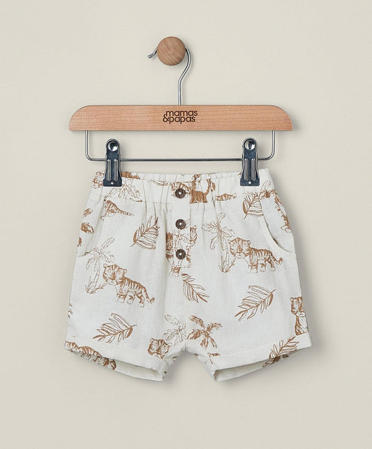 Mamas & Papas Jungle Linen Shorts | Mamas & Papas, Babies, Nursing, Short