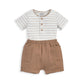 Mamas & Papas Stripe Bodysuit & Short Outfit Set | Mamas & Papas, Babies, Nursing, Sleepsuit