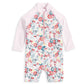 Mamas & Papas Long Sleeve Rashsuit Swimwear - Floral | Mamas & Papas, Babies, Nursing, Swimsuit