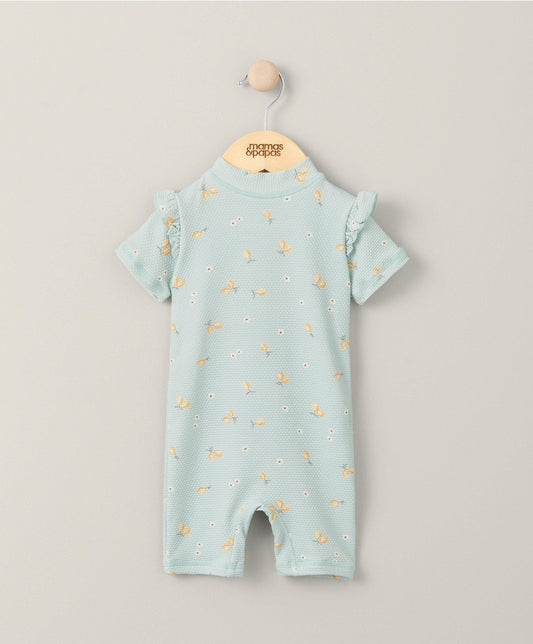 Mamas & Papas Short Sleeve Rashsuit Swimwear - Lemon | Mamas & Papas, Babies, Nursing, Swimsuit