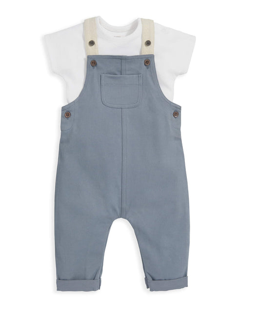 Mamas & Papas T-Shirt & Dungarees Outfit Set - Blue | Mamas & Papas, Babies, Nursing, Set