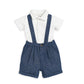 Mamas & Papas Woven Dungarees & Bodysuit - Blue | Mamas & Papas, Babies, Nursing, Set