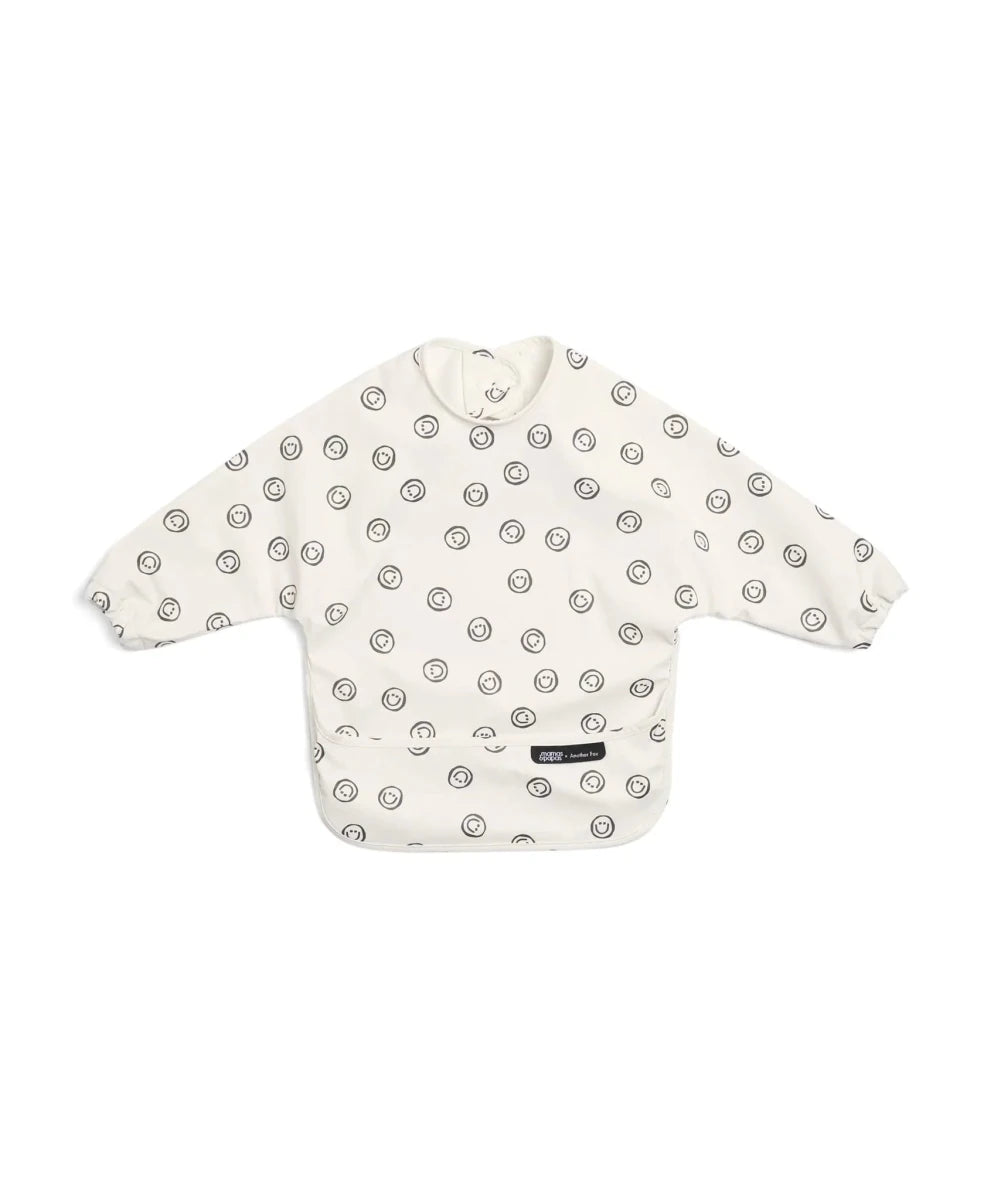 Mamas & Papas x Another Fox Long Sleeved Bibs (Pack of 3) - Faces/Cheetah Spot | Bib | Mamas & Papas for Mamas & Papas LB - Bibs & Muslins