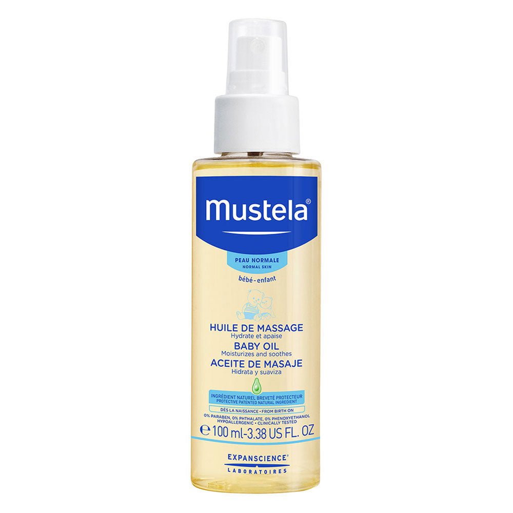 Massage Oil For Normal Skin 100ml | Skincare | Mustela for Mamas & Papas LB - 6hr