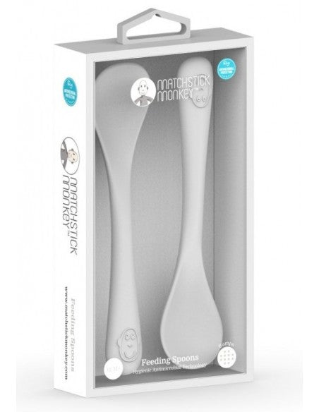 Mealtime Feeding Spoons - Grey | Utensil | Matchstick Monkey for Mamas & Papas LB - Cultery & Plates