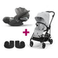 Melio stroller adapters black | Car Seat Adaptor | Cybex for Mamas & Papas LB - Baby Gear