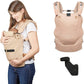 Moov & Boost Hazelnut Beige Convertible Back Baby Carrier | Carrier | Babymoov for Mamas & Papas LB - Baby Gear