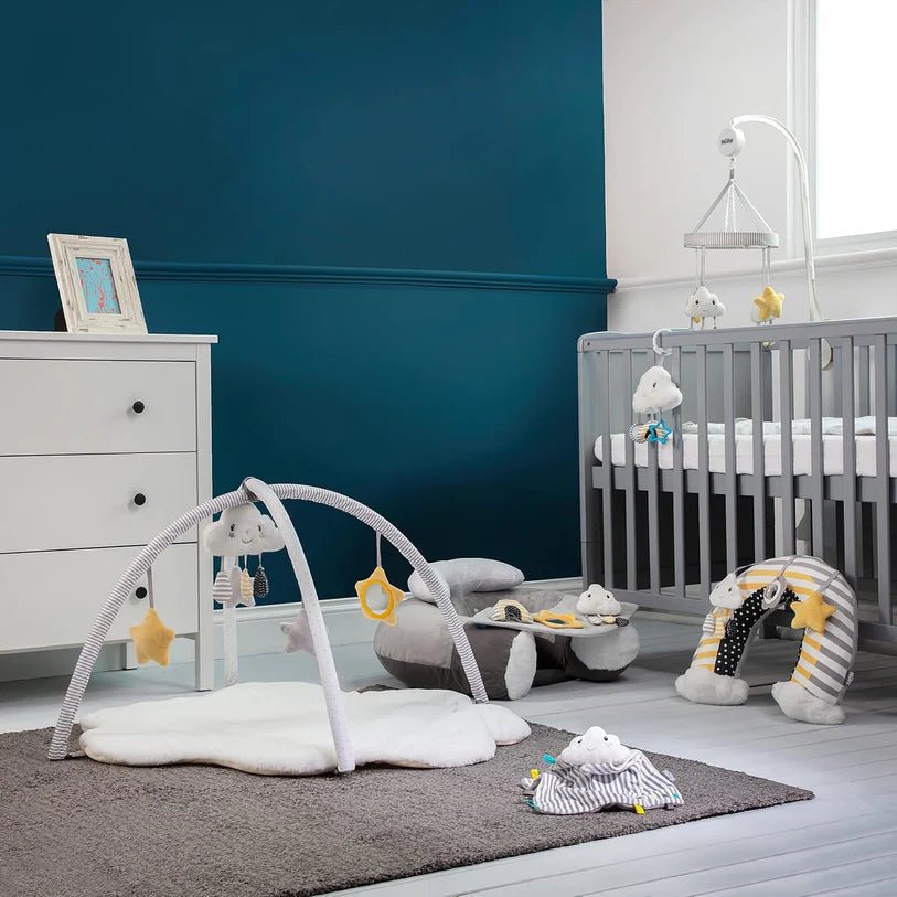 Musical Cot Mobile for Babies with Cloud & Star Rotating Toys | Crib Mobile | Nuby for Mamas & Papas LB - 6hr