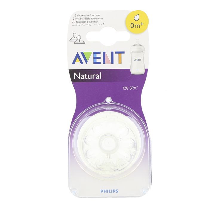 Natural Bottles Nipple Natural 0m+ | Bottle Feeding | Avent for Mamas & Papas LB - 6hr