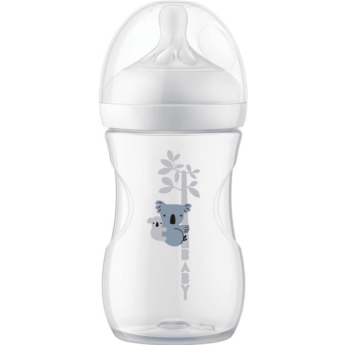 Natural Response Feeding Bottle with Patterns 260ml Giraffe | Bottle Feeding | Avent for Mamas & Papas LB - 6hr