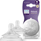 Natural Thick Feed Nipple 6M+ - Pack of 2 | Bottle Set | Avent for Mamas & Papas LB - 6hr