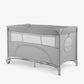 Nighty Night Grey Baby Cot Two Levels | Cot | KikkaBoo for Mamas & Papas LB - Bassinets & Travel Cots