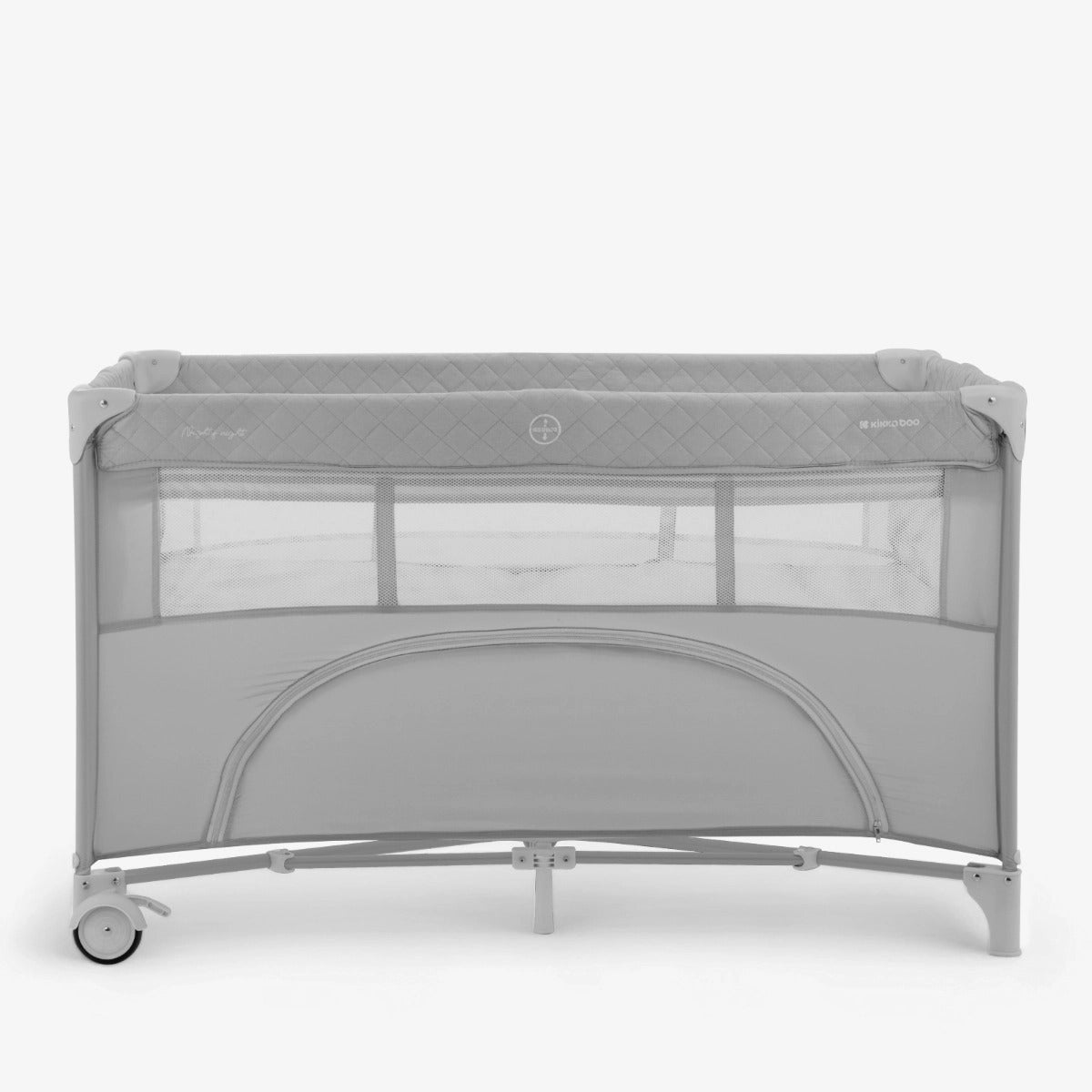 Nighty Night Grey Baby Cot Two Levels | Cot | KikkaBoo for Mamas & Papas LB - Bassinets & Travel Cots