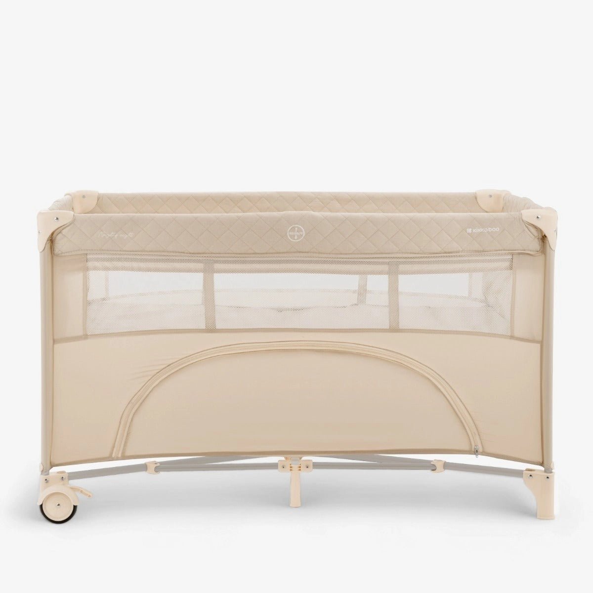 Nighty Night Grey Baby Cot Two Levels | Cot | KikkaBoo for Mamas & Papas LB - Bassinets & Travel Cots