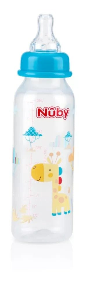Non - Drip Standard Neck 8oz Baby Bottles | Water Bottle | Nuby for Mamas & Papas LB - category