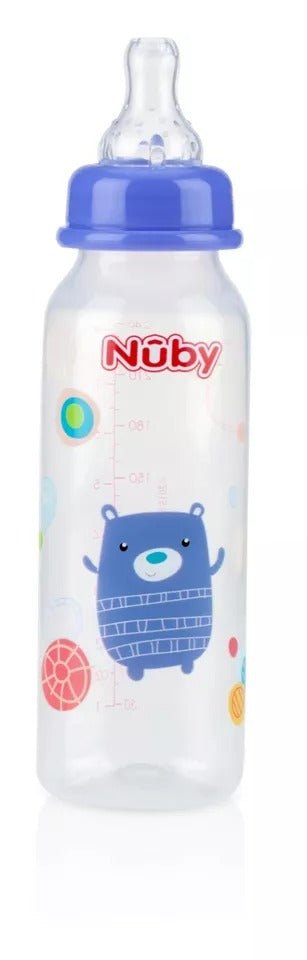 Non - Drip Standard Neck 8oz Baby Bottles | Water Bottle | Nuby for Mamas & Papas LB - category
