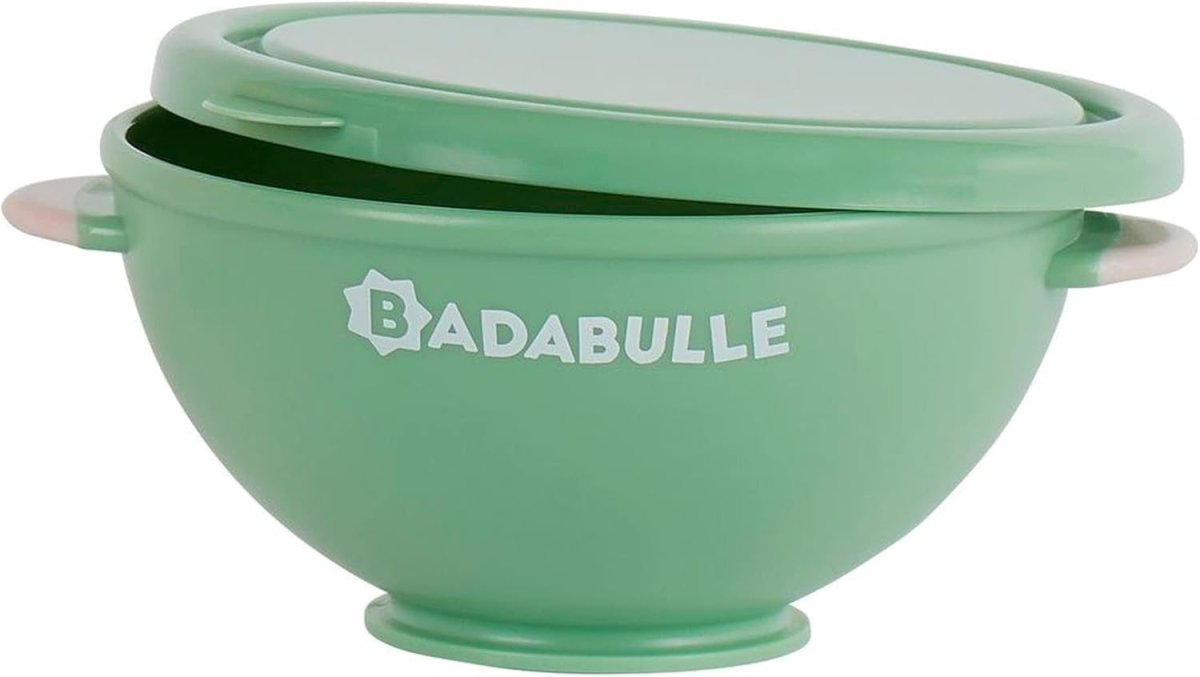 Non - Slip Bowls & 3 Flexible Spoons Pack of 5 | Feeding Set | Badabulle for Mamas & Papas LB - 6hr