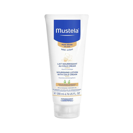 Nourishing Lotion with Cold Cream 200ml | Skincare | Mustela for Mamas & Papas LB - 6hr