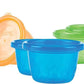 Nuby Snack Bowl Set with Flat Lid 120ml Pack of 6 | Bowl | Nuby for Mamas & Papas LB - 6hr