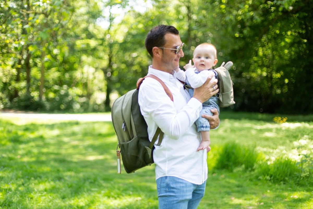 Nursery backpack Daddy Bag Canvas Kaki | Backpack | Childhome for Mamas & Papas LB - Baby Changing & Hygiene