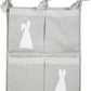 Nursery Organizer, Hanging Storage, Nursery Décor, Bunny Rabbit Design - Grey 4 Pocket | Nursery Organizer | Mamas & Papas for Mamas & Papas LB - 6hr