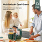 Nutribaby+ 6 - in - 1 Food Prep Maker - Opal Green | Food Maker | Babymoov for Mamas & Papas LB - Feeding & Weaning