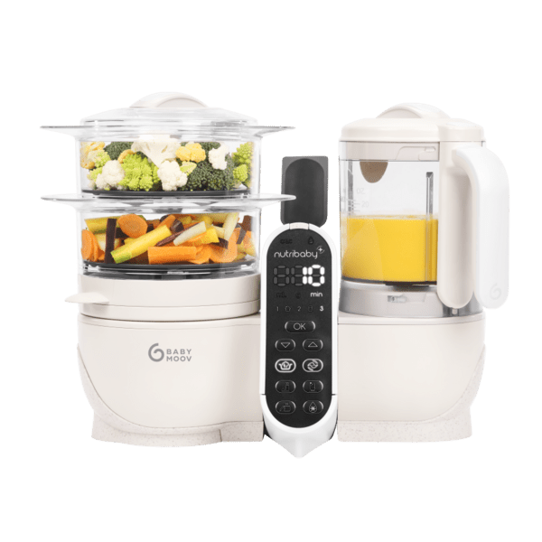 Nutribaby + Mineral Beige 6 - in - 1 Multi - Purpose Baby Food Processor | Food Processor | Babymoov for Mamas & Papas LB - Feeding & Weaning
