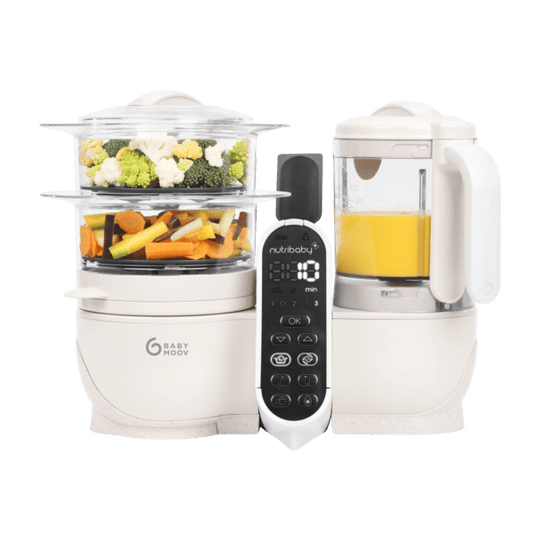 Nutribaby + Mineral Beige 6 - in - 1 Multi - Purpose Baby Food Processor | Food Processor | Babymoov for Mamas & Papas LB - Feeding & Weaning