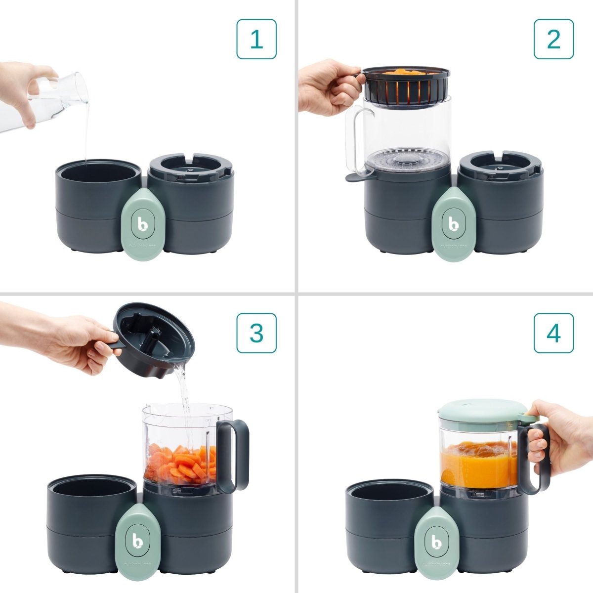 Nutribaby One 4 - in - 1 Baby Food Processor | Food Processor | Babymoov for Mamas & Papas LB - category