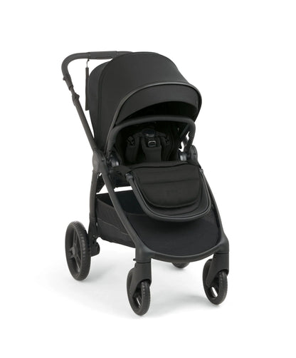 Ocarro 2 pushchair in Eclipse Black with black seat and frame, front view