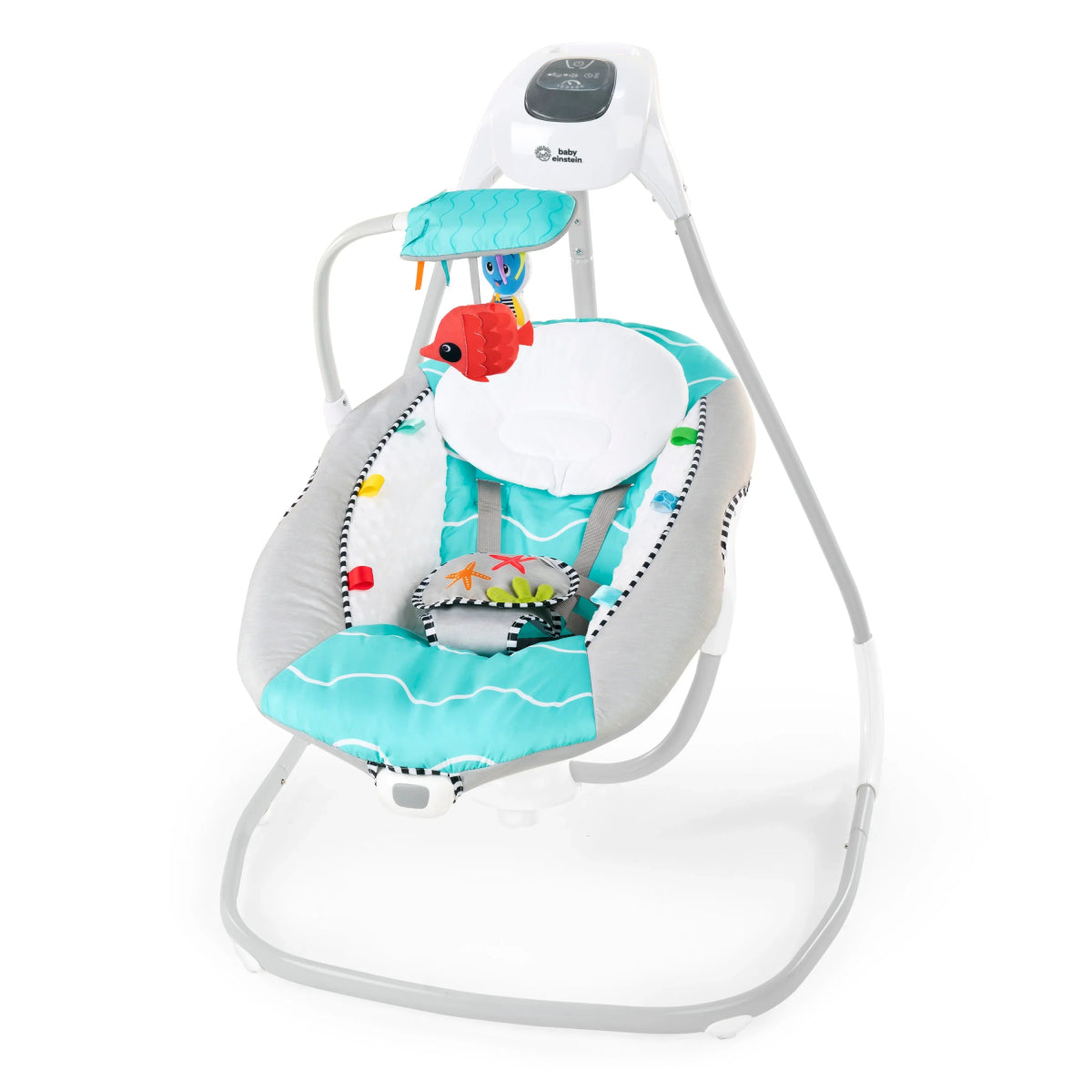Ocean Explorers Compact Vibrating Baby Swing, Grey | Swing | Baby Einstein for Mamas & Papas LB - Christmas
