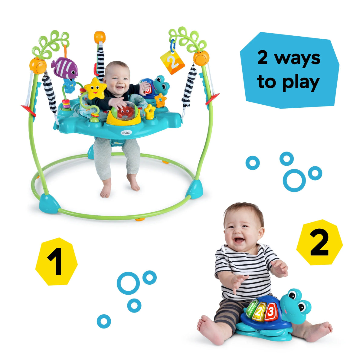 Ocean Explorers Curiosity Cove 2 - in - 1 Activity Jumper, Ages 6m+ | Jumper | Baby Einstein for Mamas & Papas LB - Activity & Sensory Toys