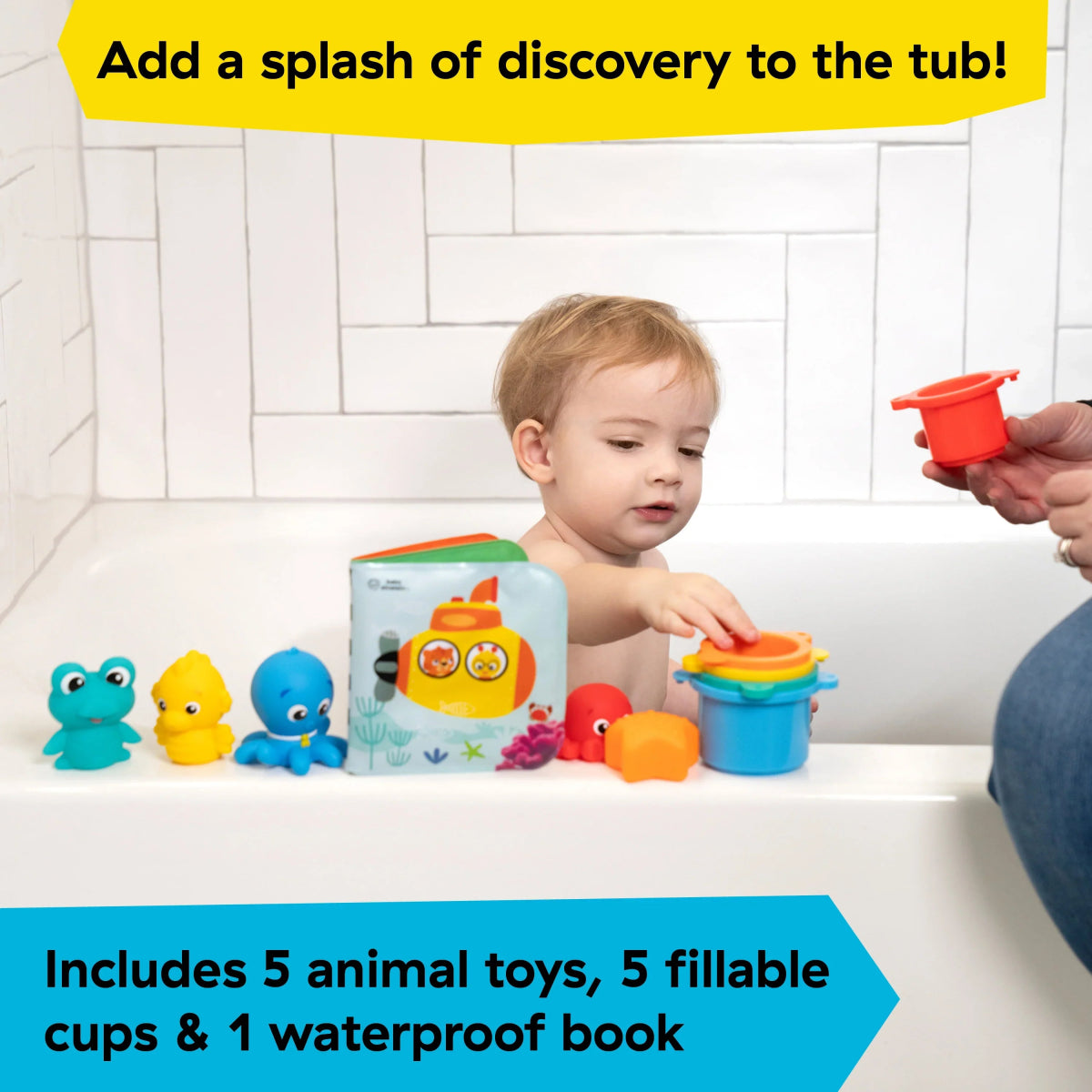 Opus Bath Pals 11 - Piece Bath Gift Set | Bath Toy | Baby Einstein for Mamas & Papas LB - 6hr
