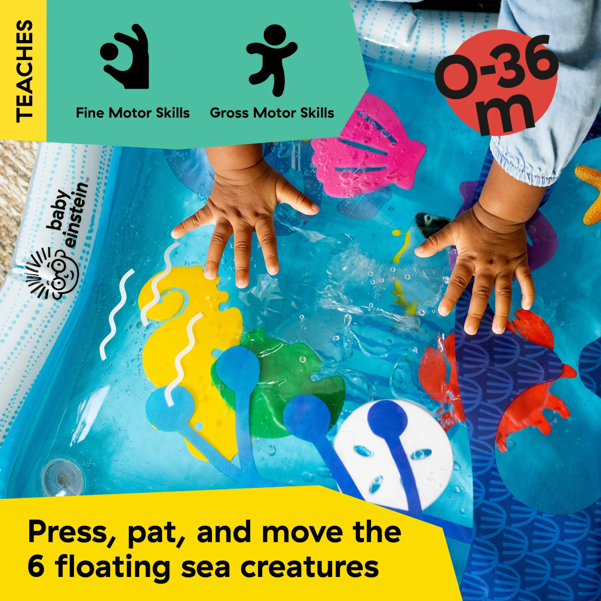 Opus's Ocean of Discovery Water Play Mat Tummy Time Sensory Toy | Water Mat | Baby Einstein for Mamas & Papas LB - Activity & Sensory Toys