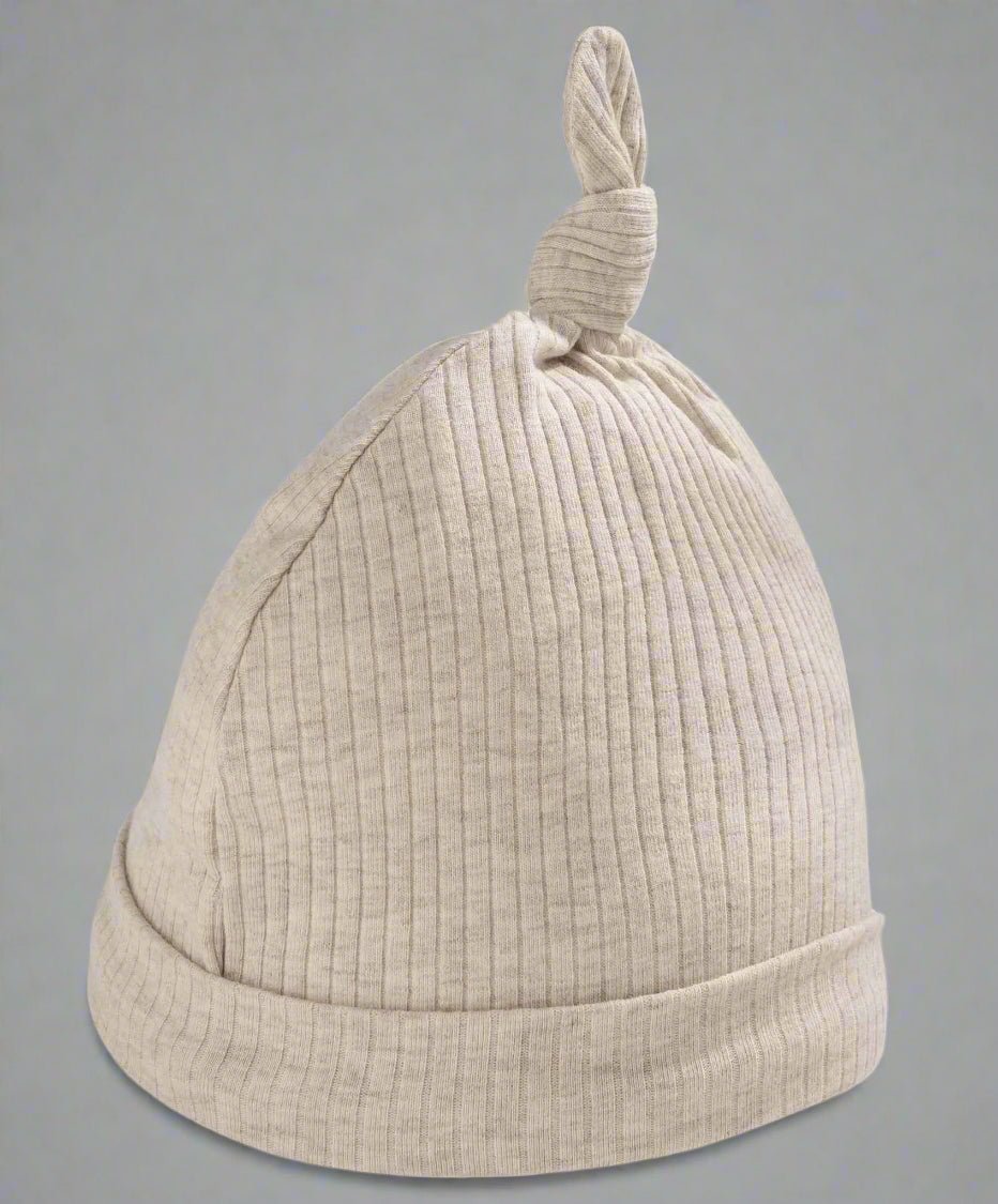 Organic Cotton Ribbed Hat - Oatmeal | Accessory | Mamas & Papas for Mamas & Papas LB - 6hr